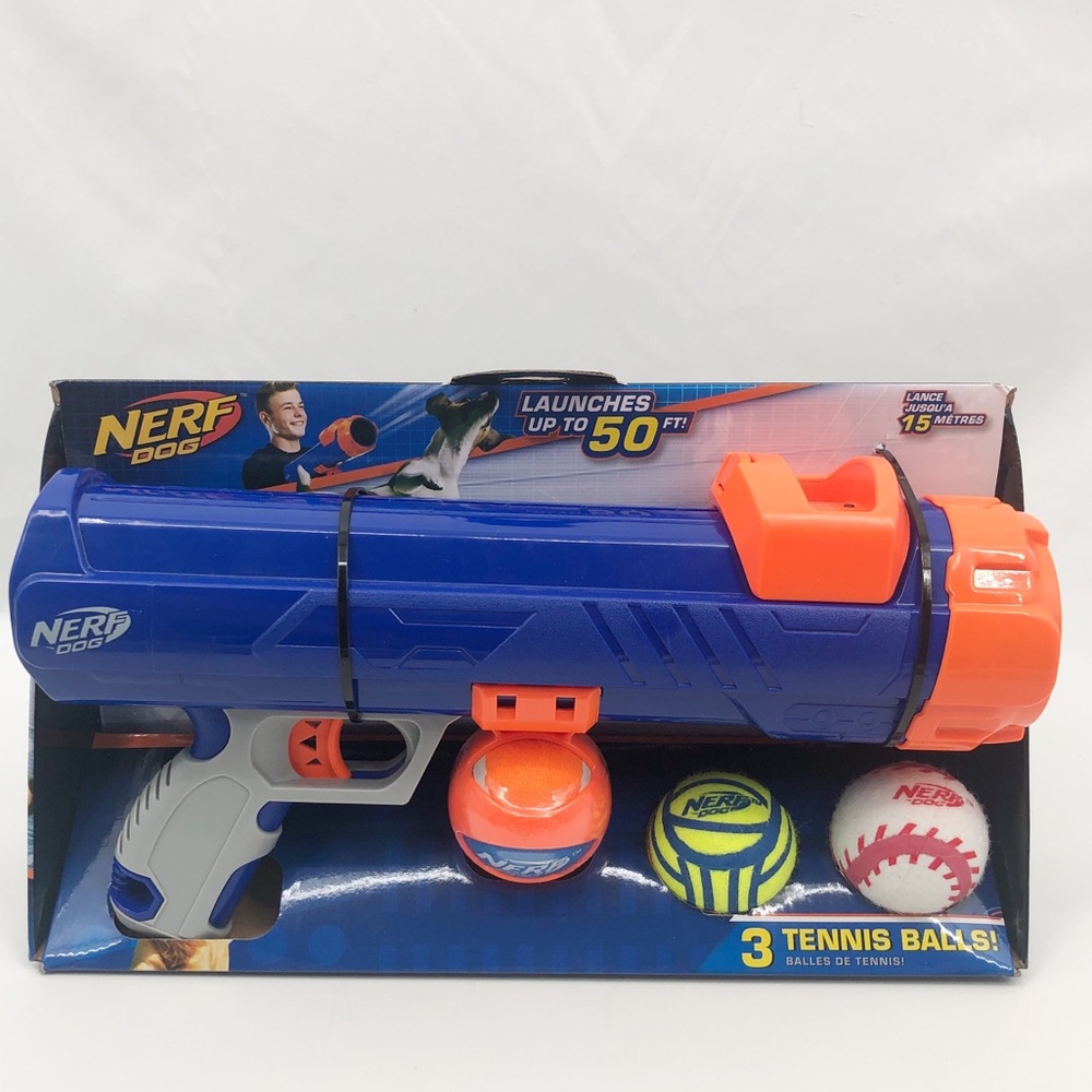 NIP Nerf Dog Tennis Ball Blaster